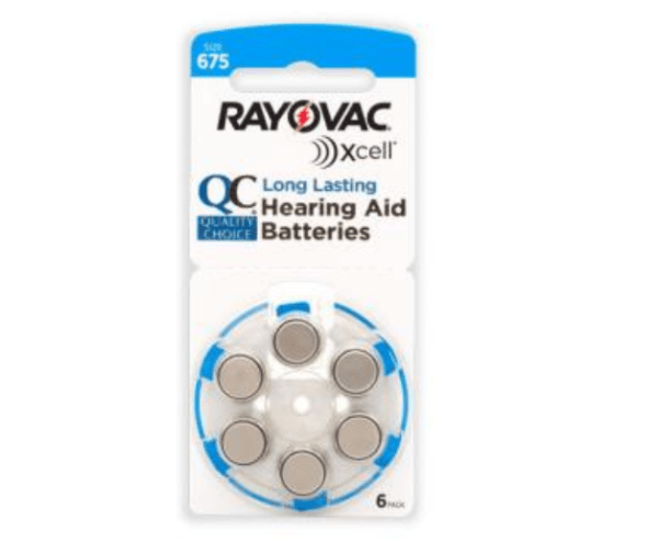 rayovac hearing aid battery #675 6ea (battery)