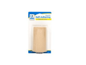 quality choice's bandage self adhering wrap 4" roll 1ea