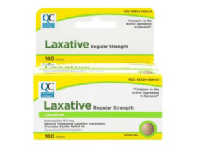 vegetable laxative 8.6mg tab 100ea (senokot)