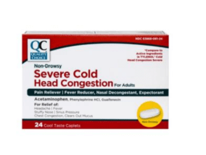 severe cold head congestion cpl 24ea (tylenol cold)