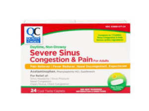 severe sinus congestion/pain cool cpl 24ea (tylenol sinus)