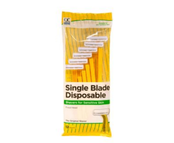 razor single blade disposable sensitive skin 12ea (bic)