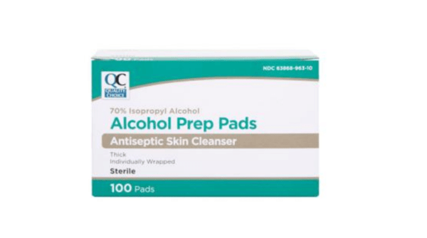 alcohol prep pads isopropyl 70% 100ea (curad)