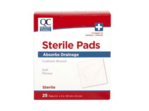 quality choice's bandage pad sterile 2"x2" 25ea (band aid pad sterile)