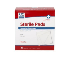 quality choice's bandage pad sterile 3"x3" 25ea (band aid pad sterile)