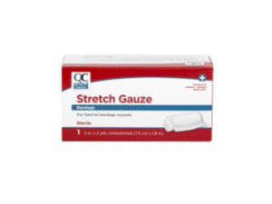 quality choice's bandage gauze stretch 3"x2 yds 1ea