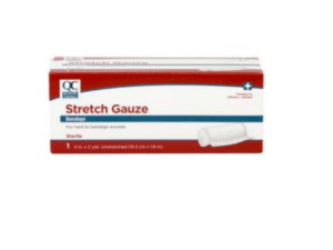 quality choice bandage gauze stretch 4"x2 yds 1ea