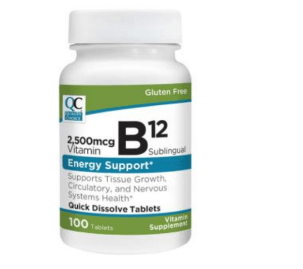 vit b 12 2500mcg tab 100ea