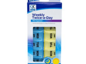 weekly twice a day pill organizer 1ea