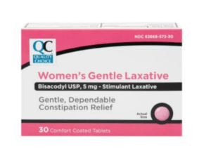 womens laxative bisacodyl 5mg tab 30ea (correctol)