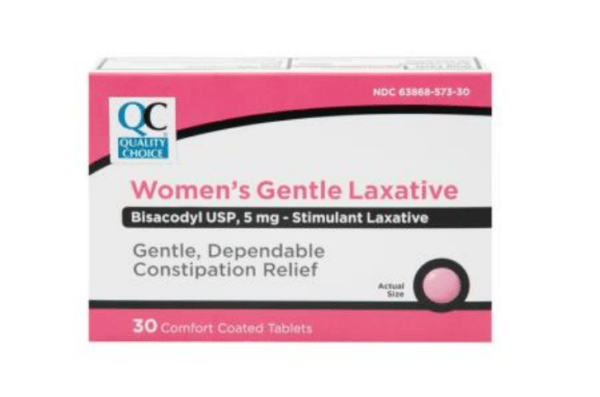 womens laxative bisacodyl 5mg tab 30ea (correctol)