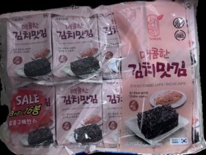 seasonsed seaweed kimchi flavor (16 packs)