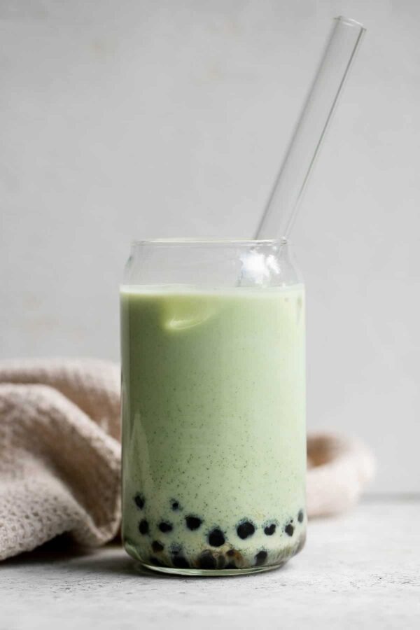 jasmine matcha milk tea